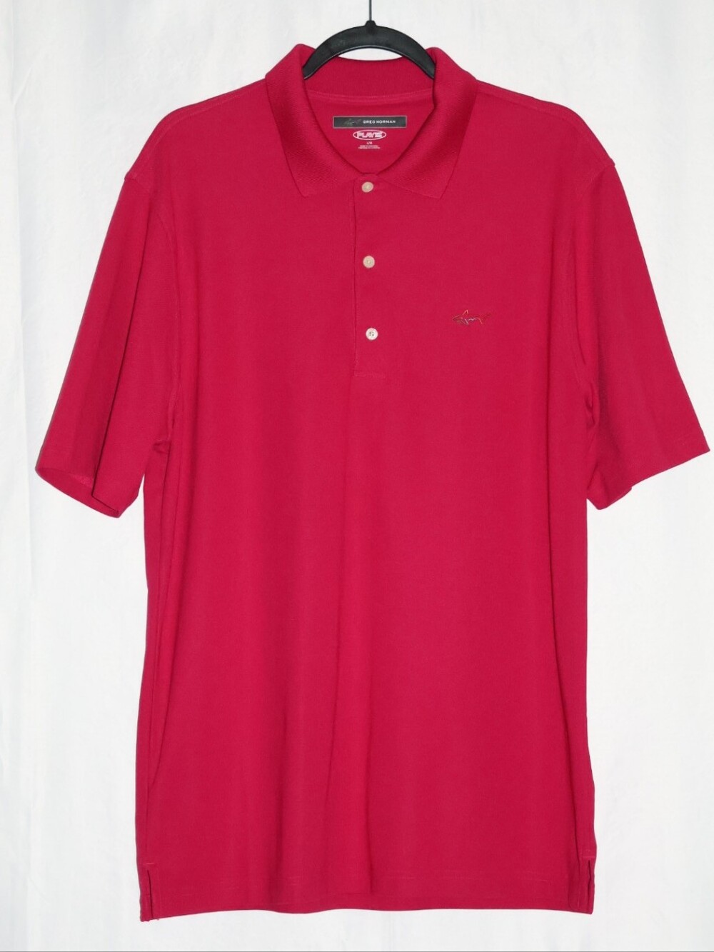 Greg Norman Collection Raspberry Red Golf Polo Shirt.